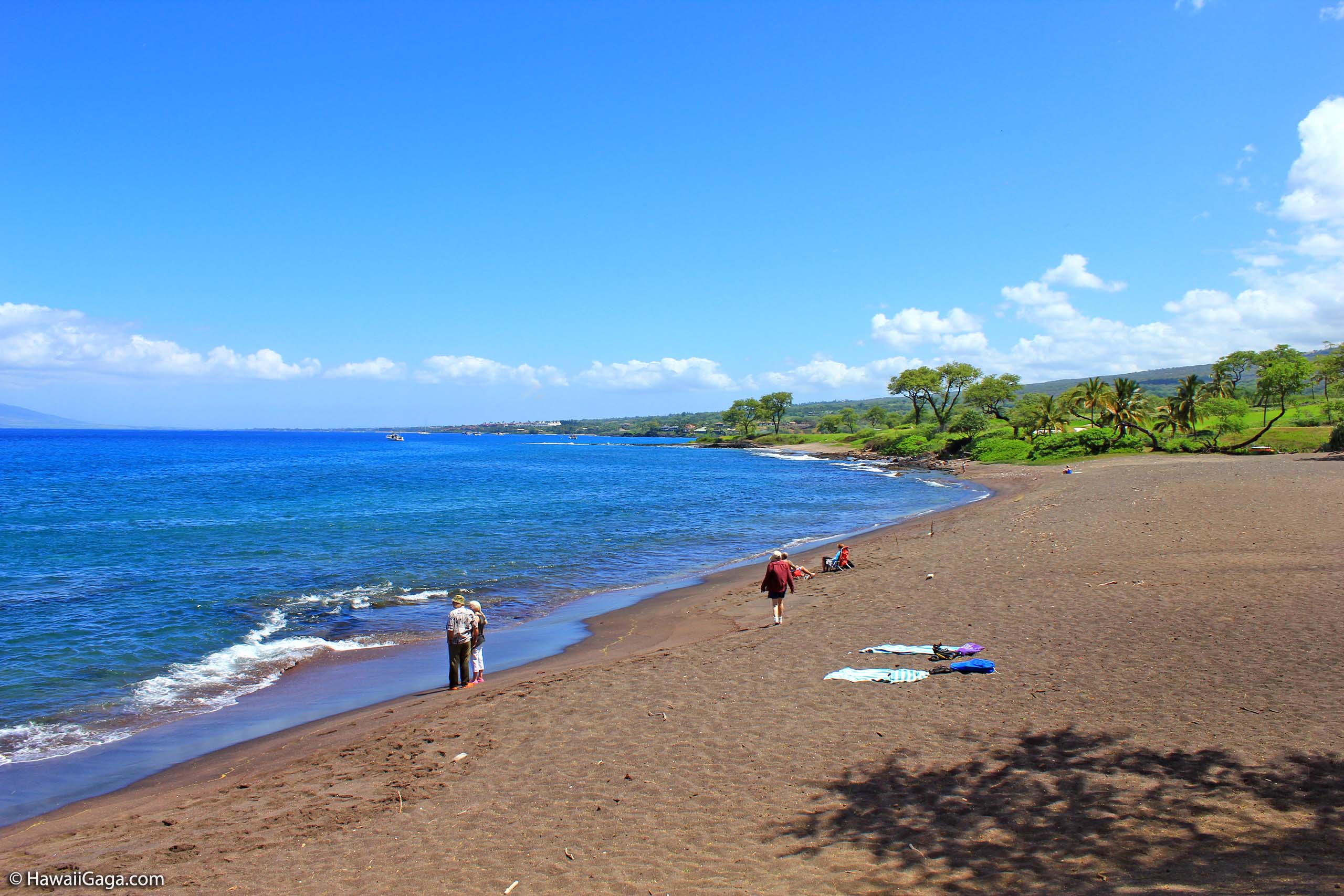 Makena Park Black Sand Beach