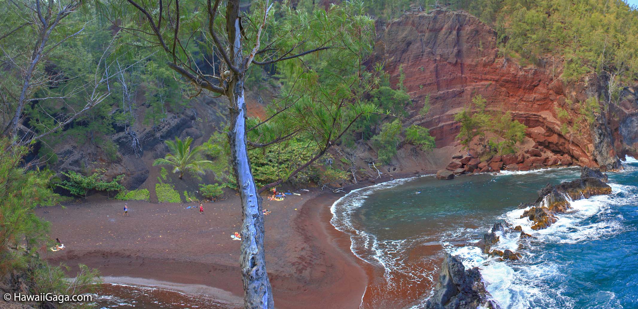 Red Sand Beach Maui Path